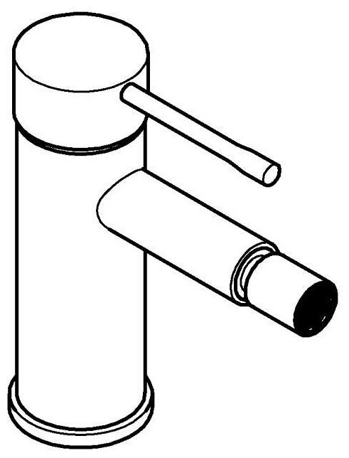 Смеситель для биде Grohe Essence (24395KF1), латунь, цвет черный купить,NaN