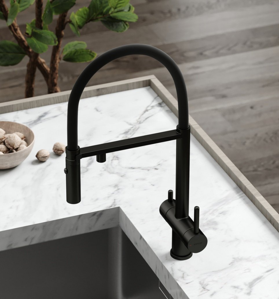 Смеситель для кухни (мойки) Ceramicanova SC4010MB, однозахватный купить,339300