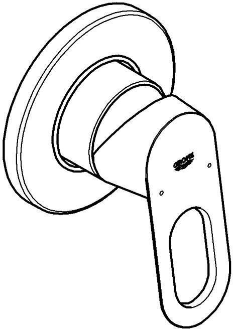 Смеситель для душа Grohe 29042000, латунь, цвет хром купить,0