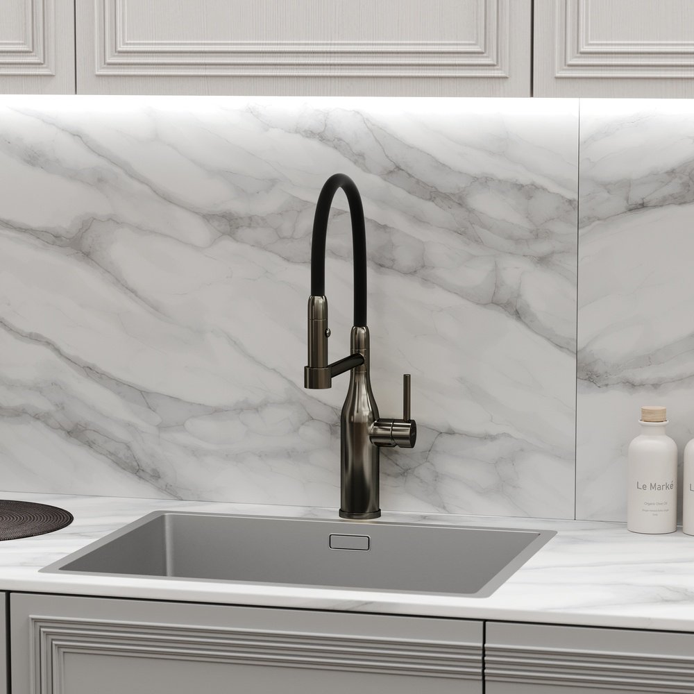 Смеситель для кухни Sancos SC4011GG, латунь, цвет стальной - ForteMarket Смеситель для кухни Sancos SC4011GG, латунь, цвет стальной купить,209700