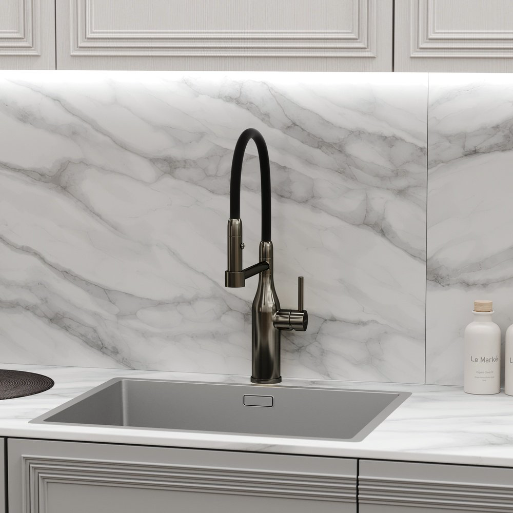 Смеситель для кухни Sancos SC4011GG, латунь, цвет стальной - ForteMarket Смеситель для кухни Sancos SC4011GG, латунь, цвет стальной купить,209700
