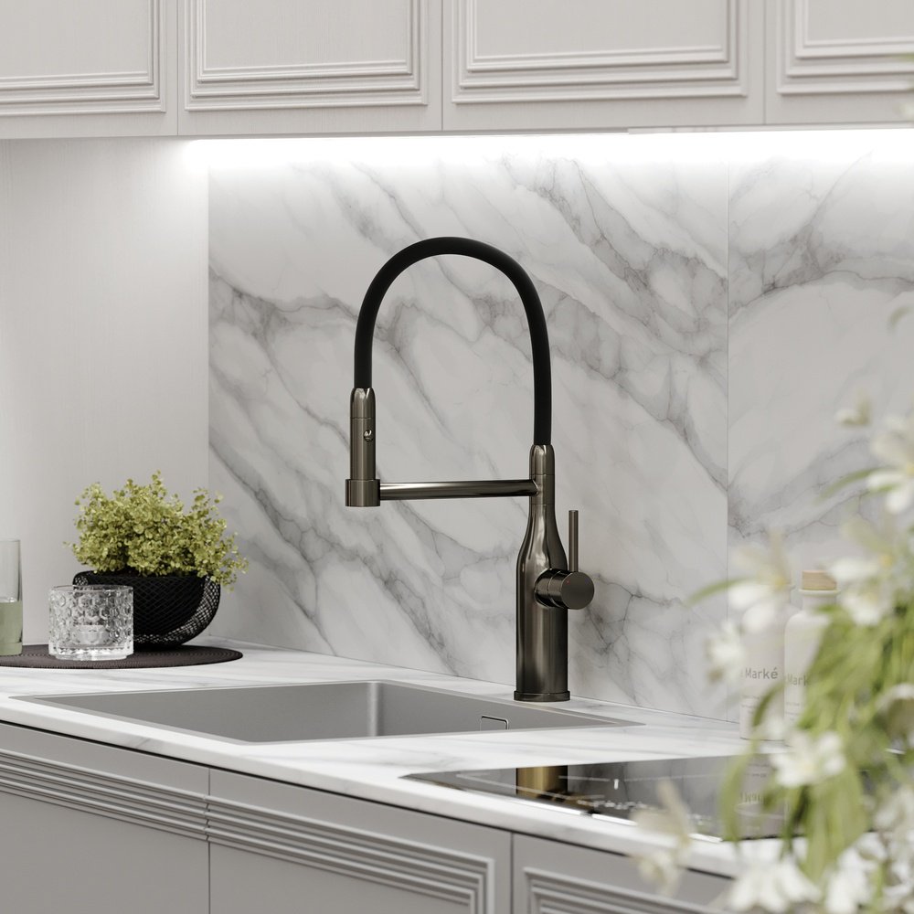 Смеситель для кухни Sancos SC4011GG, латунь, цвет стальной - ForteMarket Смеситель для кухни Sancos SC4011GG, латунь, цвет стальной купить,209700
