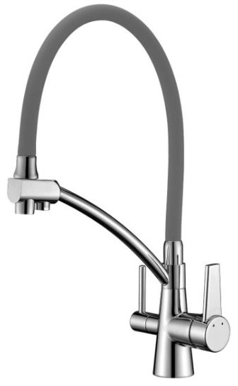 Смеситель для кухни (мойки) Lemark LM3071C-Gray Комфорт, однозахватный купить,68200