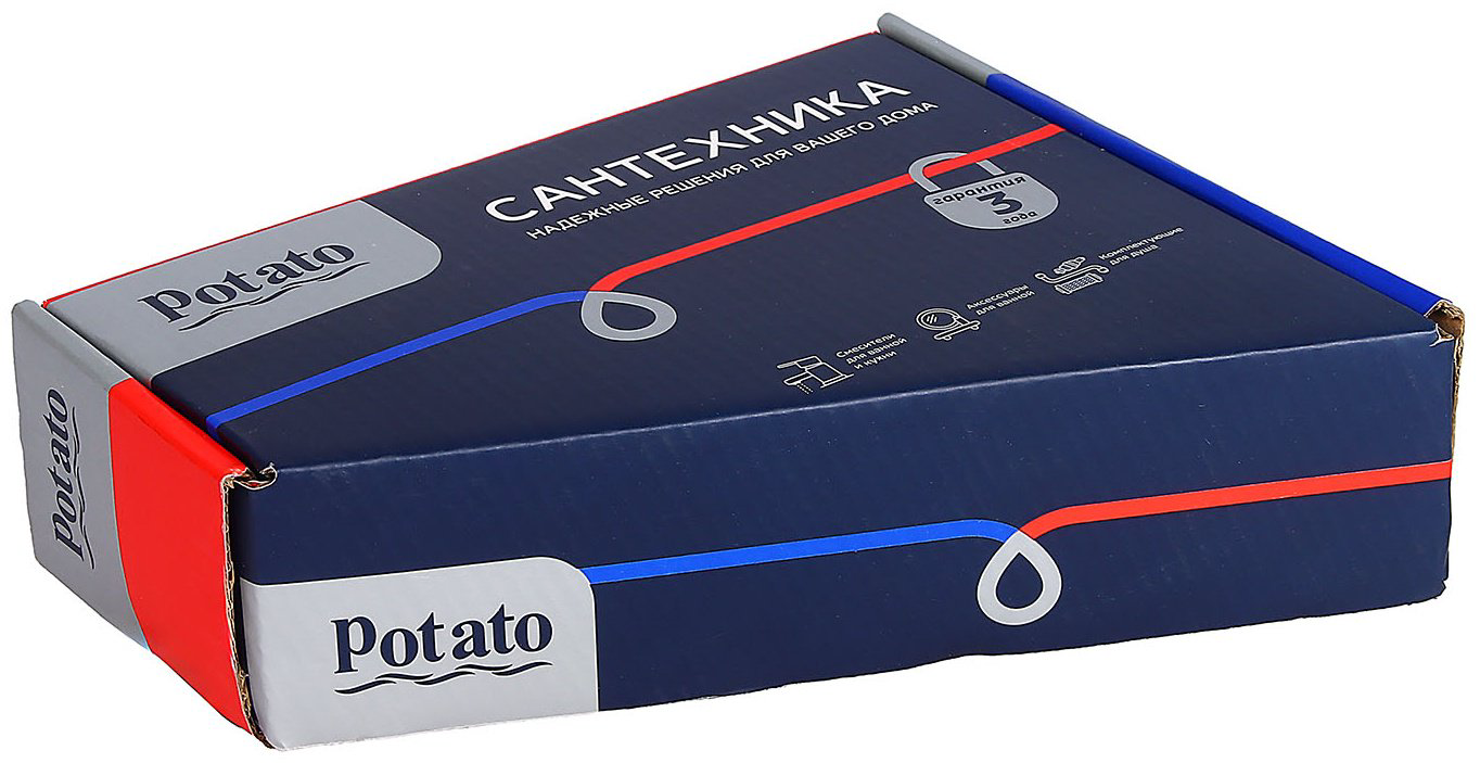 Смеситель для кухни (мойки) Potato P45277-19, однозахватный купить,30000