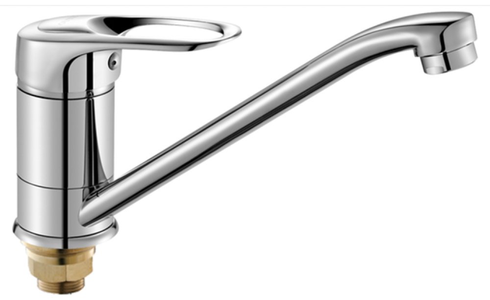Смеситель для кухни Rainsberg R3103F, силумин, цвет хром купить,30500