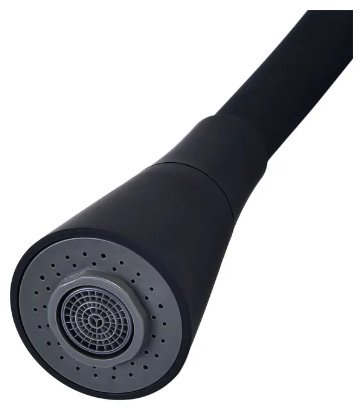 Смеситель с гибким изливом Potato P41167-6, латунь, цвет черный купить,30400