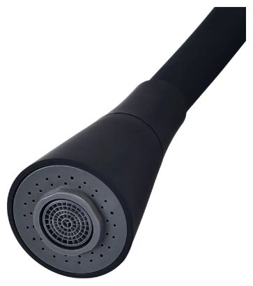 Смеситель с гибким изливом Potato P41167-6, латунь, цвет черный купить,30400