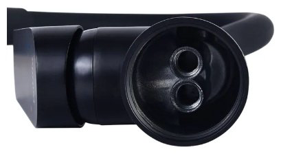 Смеситель с гибким изливом Potato P41167-6, латунь, цвет черный купить,30400