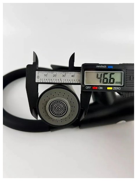 Смеситель с гибким изливом Potato P41167-6, латунь, цвет черный купить,30400