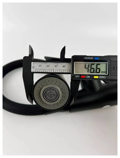 Смеситель с гибким изливом Potato P41167-6, латунь, цвет черный купить,30400