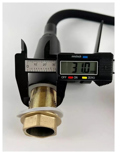 Смеситель с гибким изливом Potato P41167-6, латунь, цвет черный купить,30400