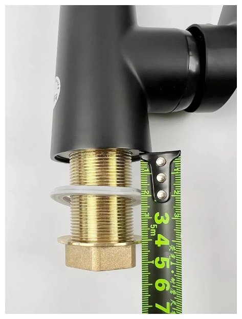Смеситель с гибким изливом Potato P41167-6, латунь, цвет черный купить,30400