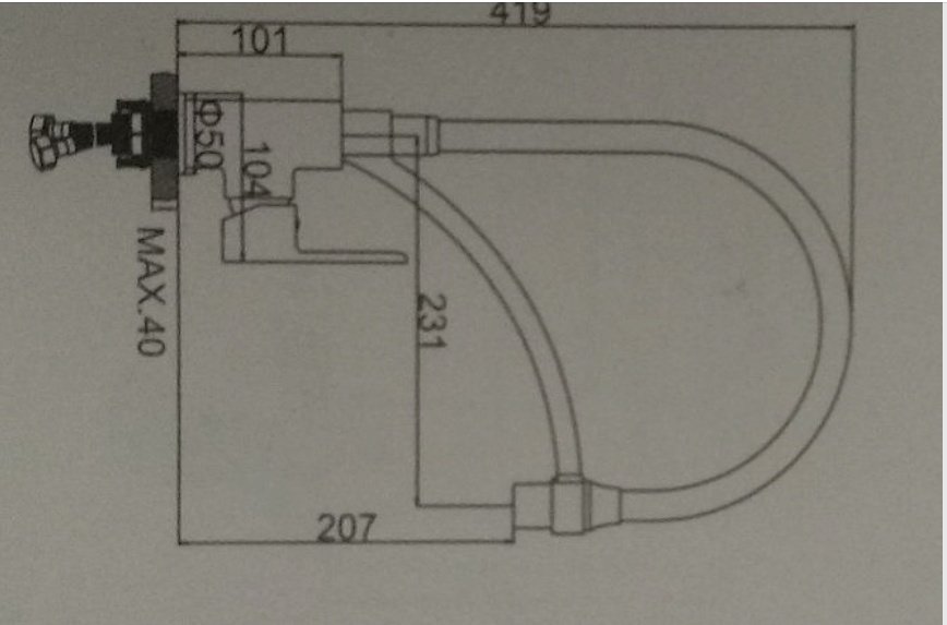 Смеситель с гибким изливом Accoona A48130AT, латунь, цвет графит купить,NaN