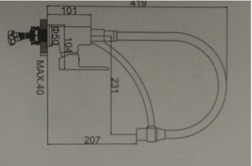 Смеситель с гибким изливом Accoona A48130AT, латунь, цвет графит купить,NaN