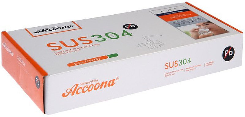 Смеситель с гибким изливом Accoona A9890K-3, латунь, цвет бирюзовый купить,NaN