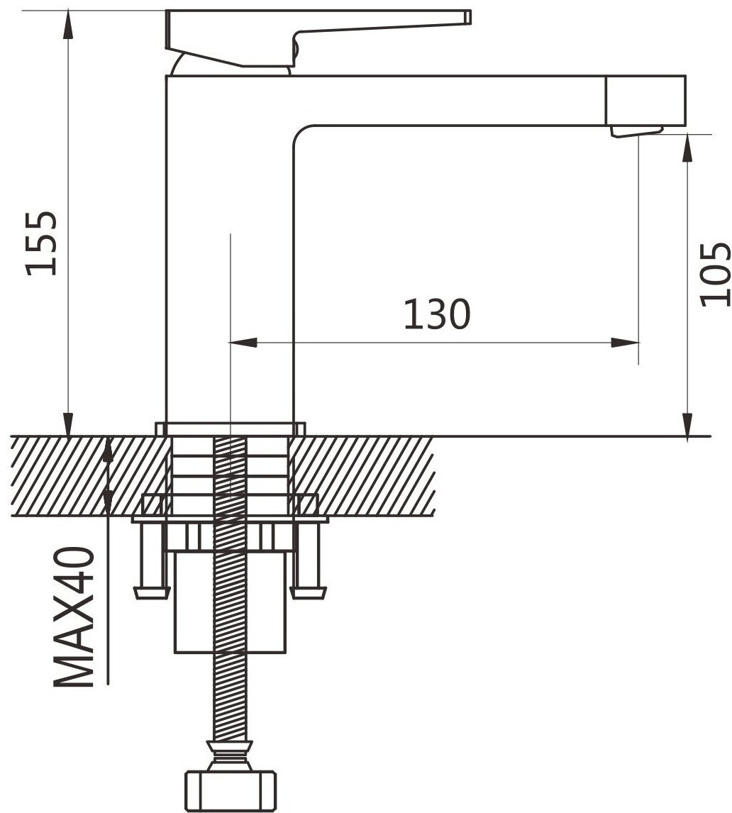 Смеситель Shevanik S6801C, латунь, цвет белый купить,NaN