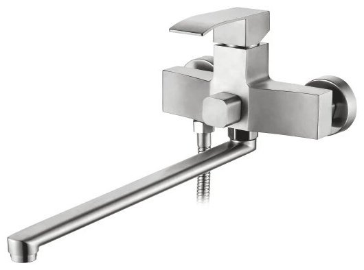 Смеситель для ванны Accoona 71206A, силумин, цвет стальной купить,NaN