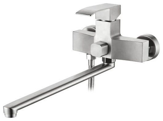 Смеситель для ванны Accoona 71206A, силумин, цвет стальной купить,NaN