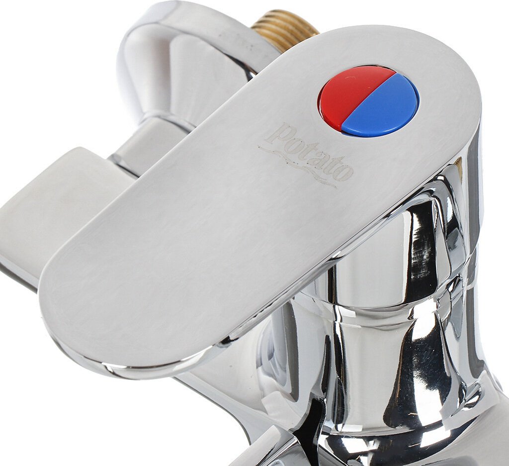 Смеситель для ванны Potato P22220N, латунь, цвет хром купить,0