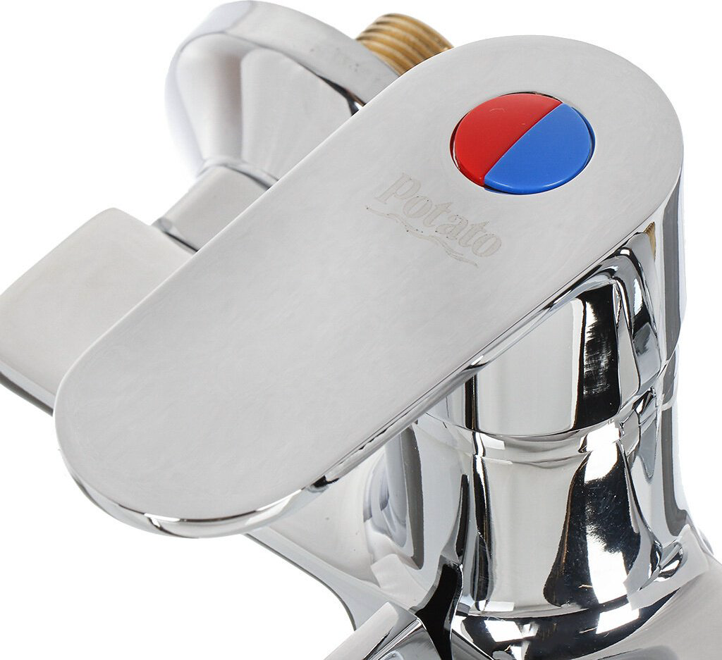 Смеситель для ванны Potato P22220N, латунь, цвет хром - ForteMarket Смеситель для ванны Potato P22220N, латунь, цвет хром купить,40297