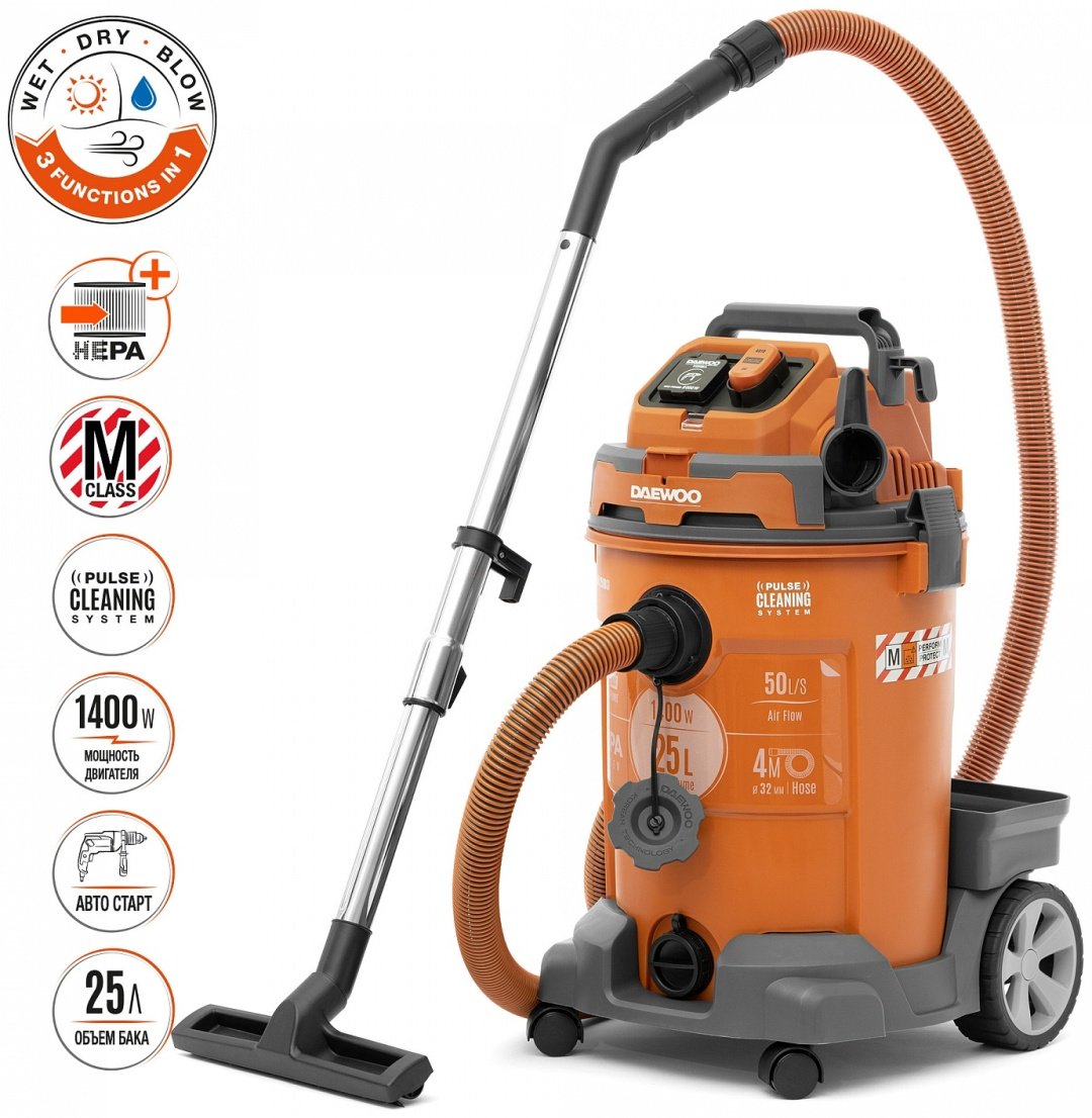 Строительный пылесос Daewoo DAVC 2500SD