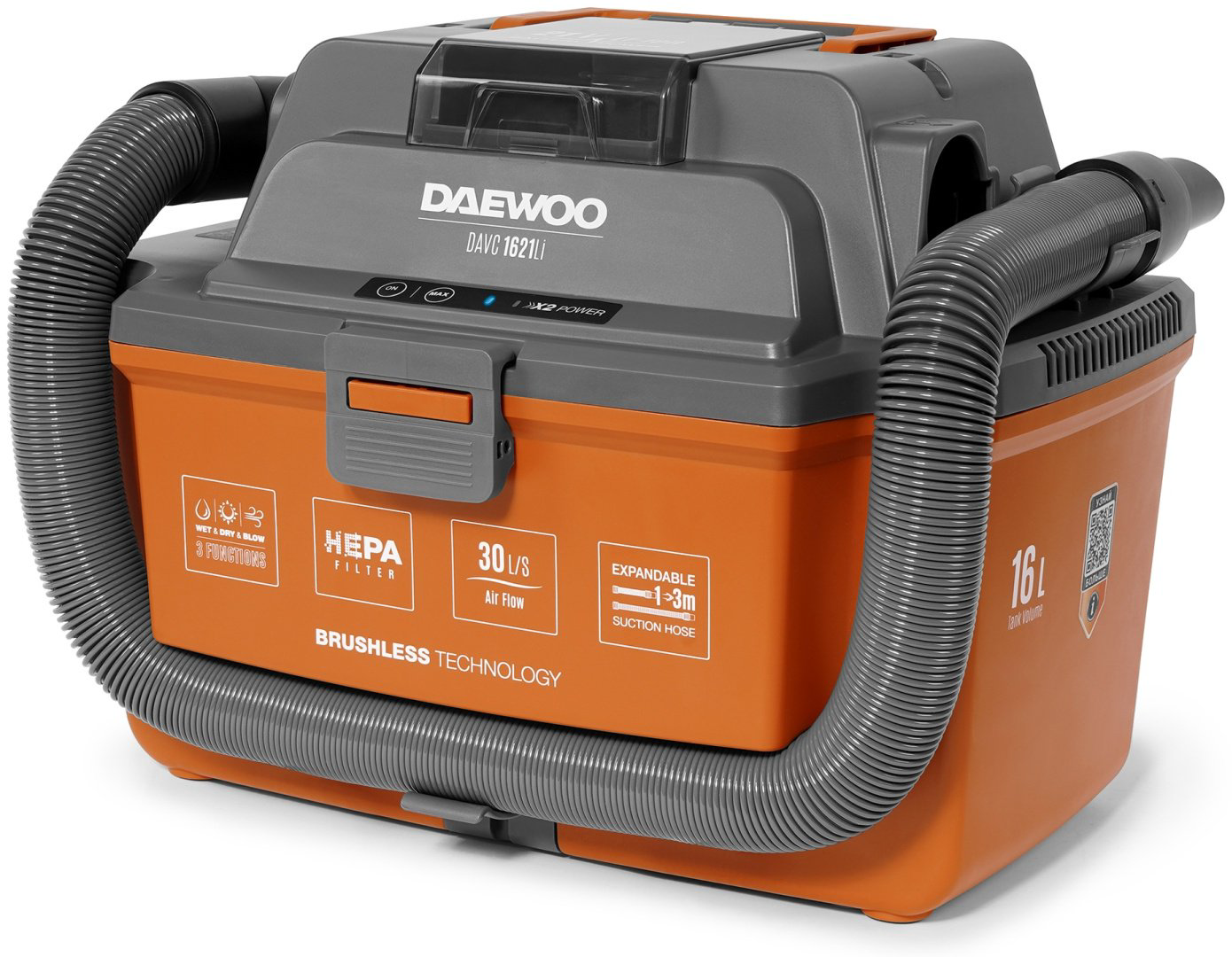 Строительный пылесос Daewoo DAVC 1621Li SET купить,NaN