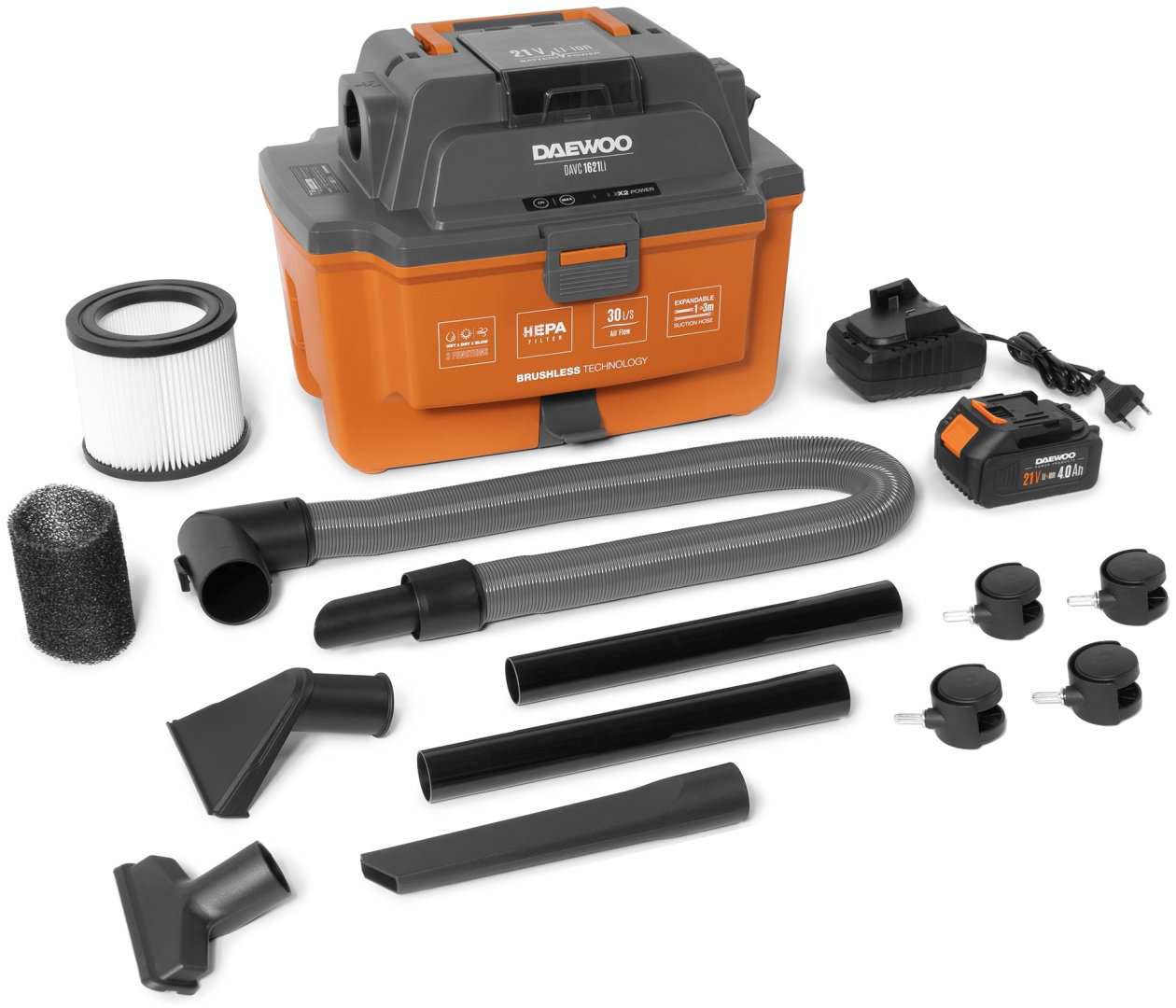 Строительный пылесос Daewoo DAVC 1621Li SET купить,NaN