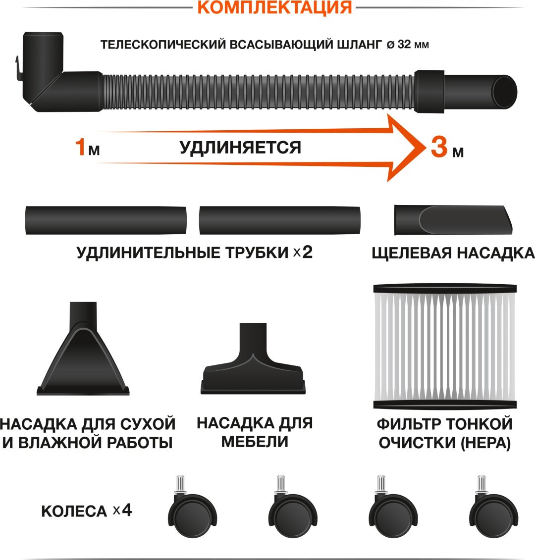 Строительный пылесос Daewoo DAVC 1621Li SET - ForteMarket Строительный пылесос Daewoo DAVC 1621Li SET купить,0