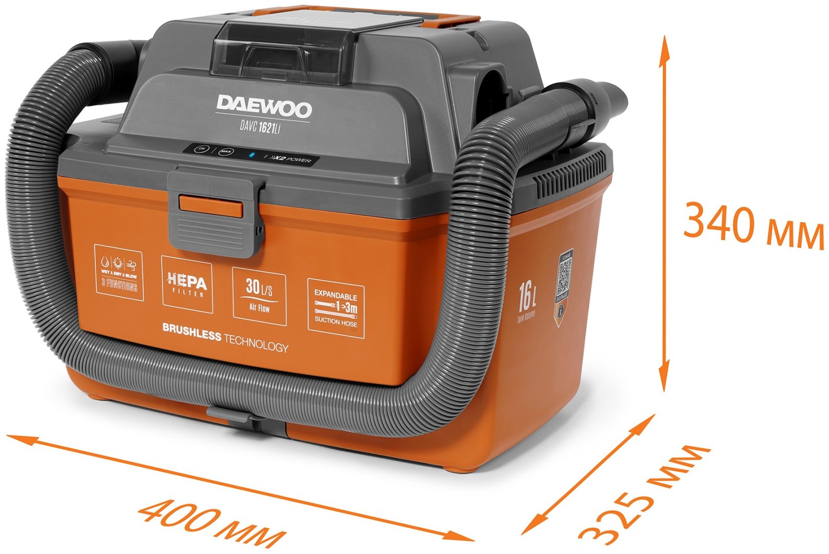 Строительный пылесос Daewoo DAVC 1621Li SET - ForteMarket Строительный пылесос Daewoo DAVC 1621Li SET купить,0