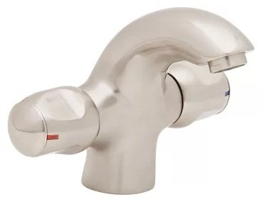Смеситель для раковины (умывальника) W.Zorge Z1506S, двухзахватный