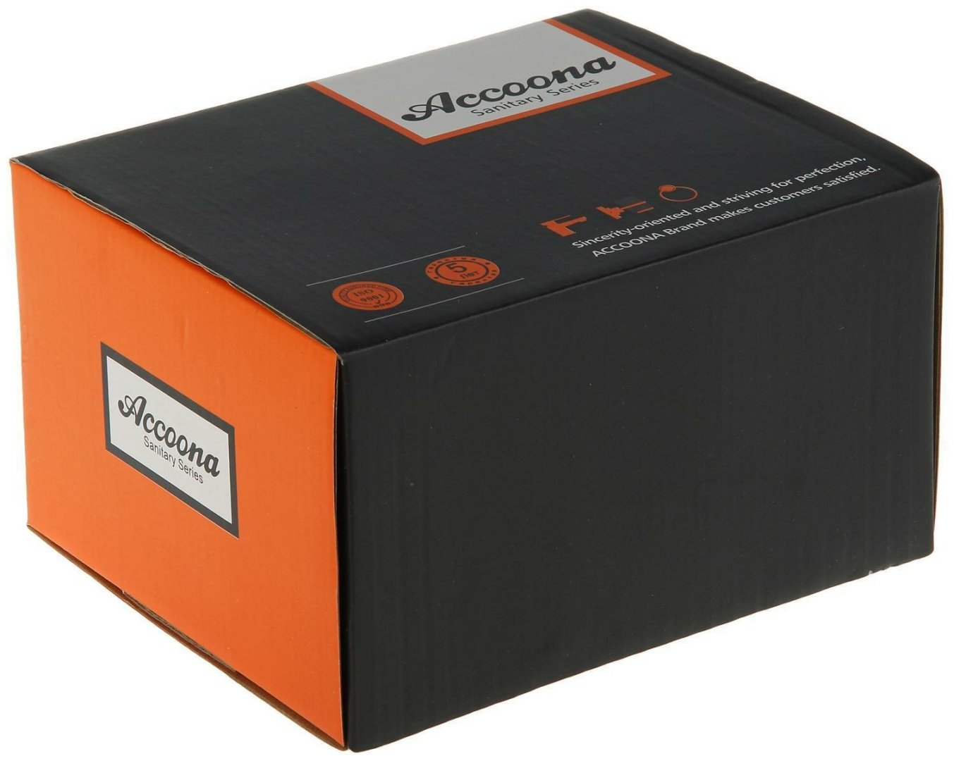 Смеситель для ванны Accoona A63123F, латунь, цвет черный купить,NaN