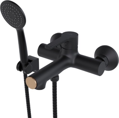 Смеситель для ванны Mixline ML23-01, латунь, цвет черный