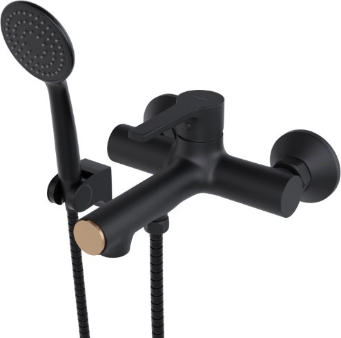 Смеситель для ванны Mixline ML23-01, латунь, цвет черный купить,43800