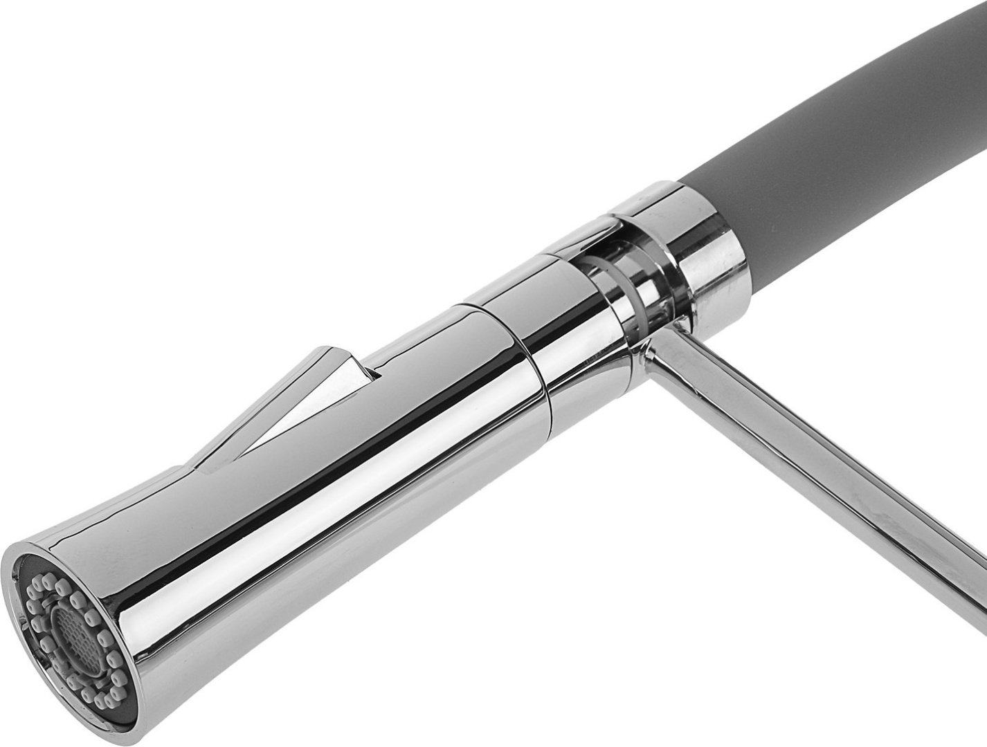 Смеситель с гибким изливом Accoona A4890T-1, латунь, цвет серый купить,NaN