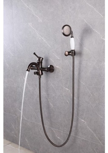 Смеситель для ванны Lemark Peretto LM6302RB, латунь, цвет кофе купить,NaN