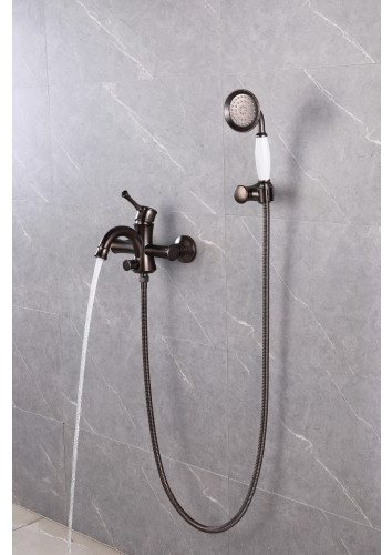 Смеситель для ванны Lemark Peretto LM6302RB, латунь, цвет кофе купить,NaN