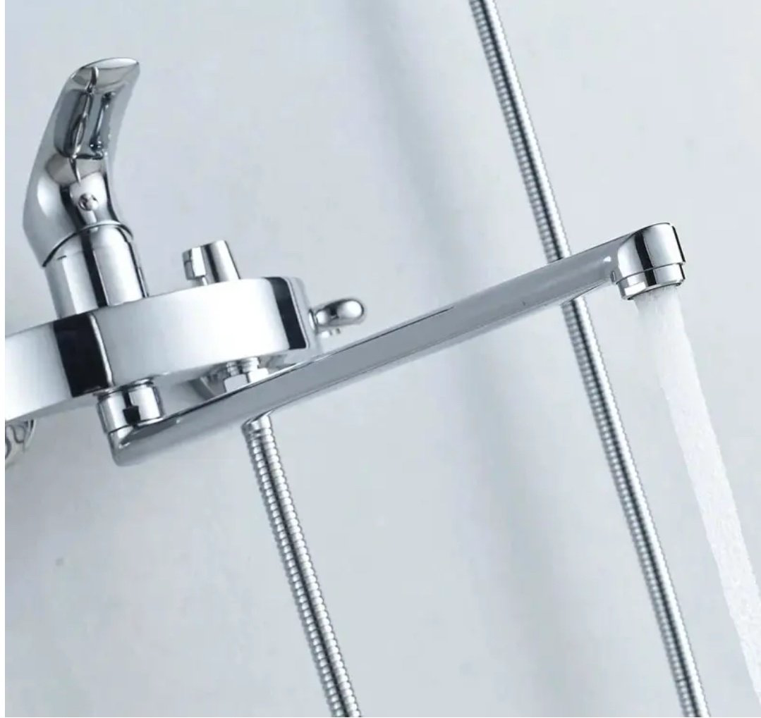 Смеситель для ванны Shevanik S5172, латунь, цвет хром купить,NaN