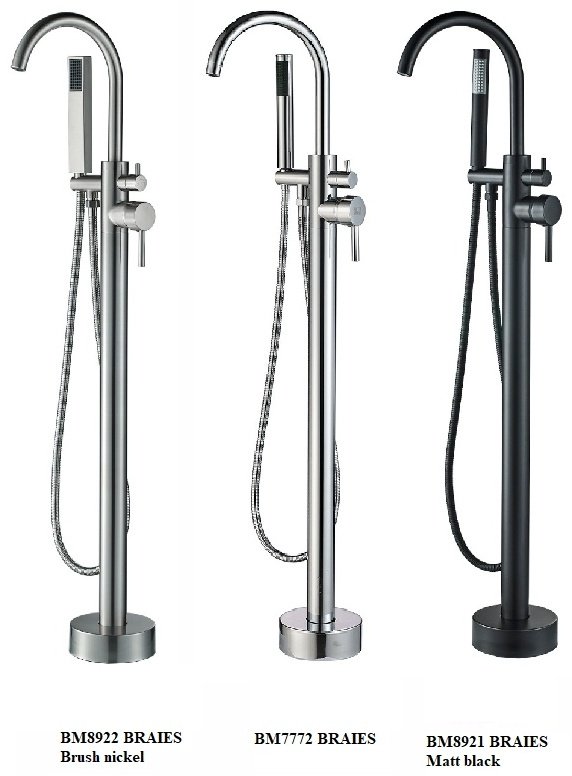 Смеситель для ванны с душем Boch Mann BRAIES Matt black BM8921, однозахватный купить,NaN