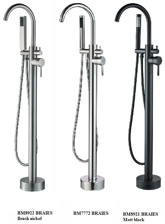 Смеситель для ванны с душем Boch Mann BRAIES Matt black BM8921, однозахватный купить,NaN
