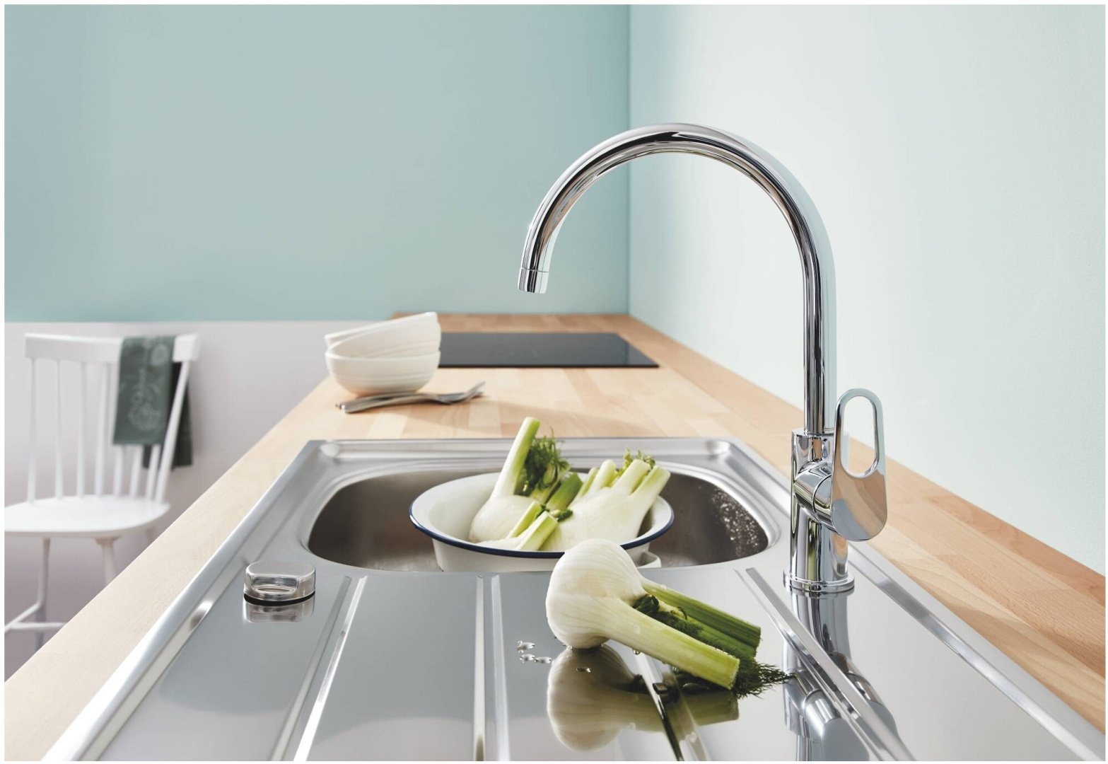 Смеситель для кухни (мойки) Grohe 31538001 , однозахватный купить,69020