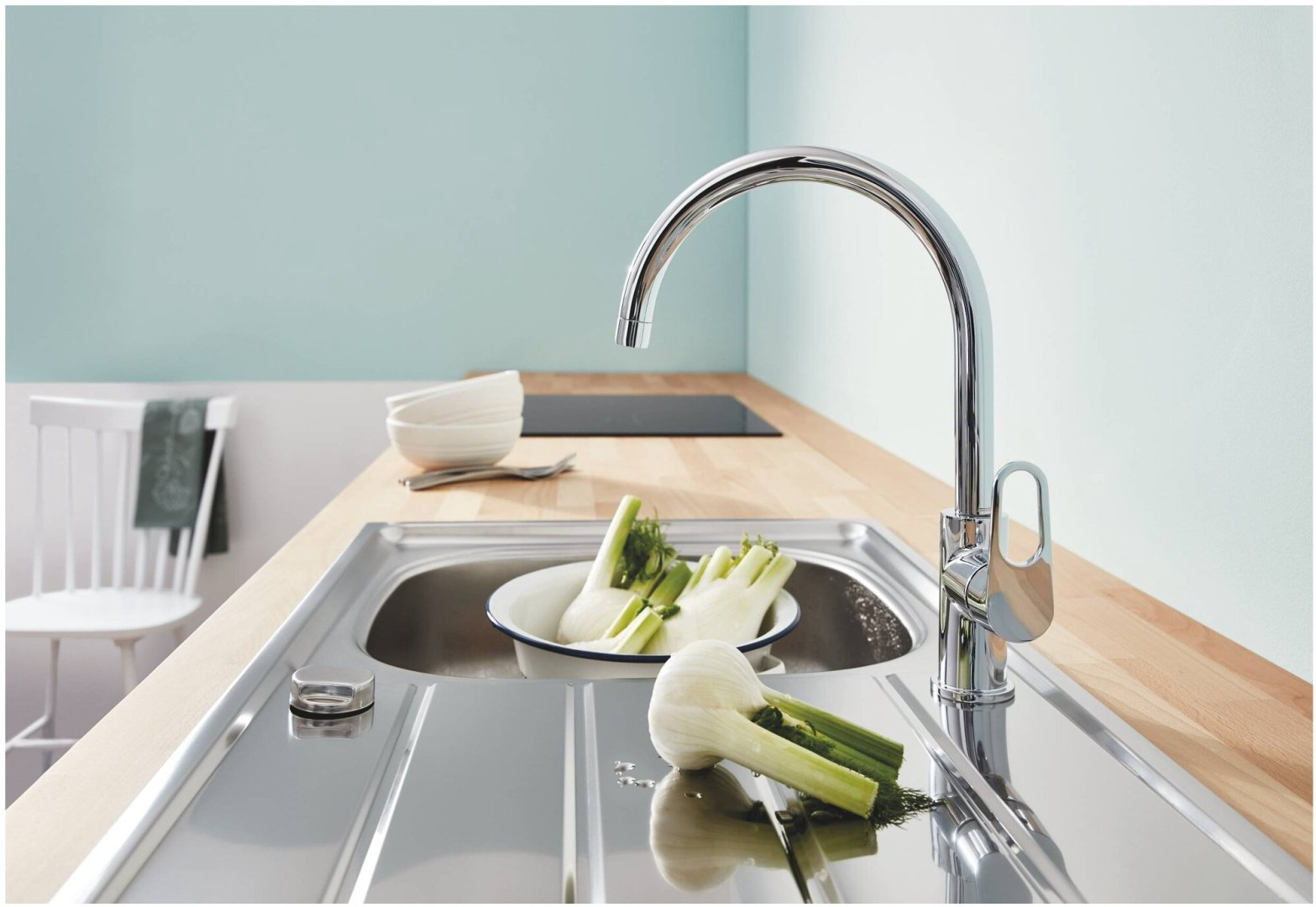 Смеситель для кухни (мойки) Grohe 31538001 , однозахватный купить,69020
