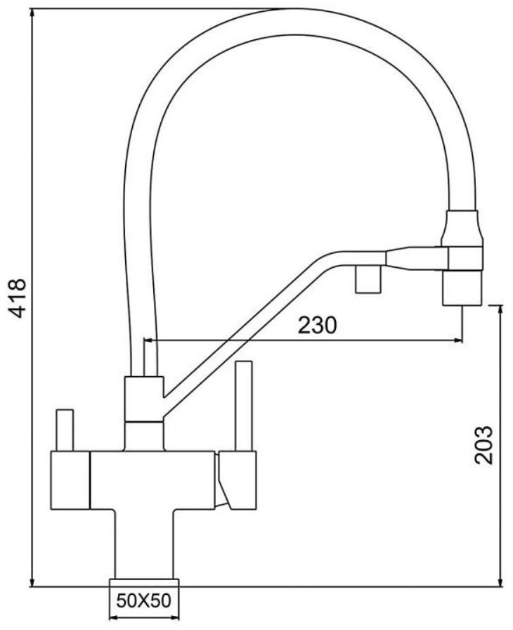 Смеситель с гибким изливом Gappo G4395-69, латунь, цвет черный купить,NaN