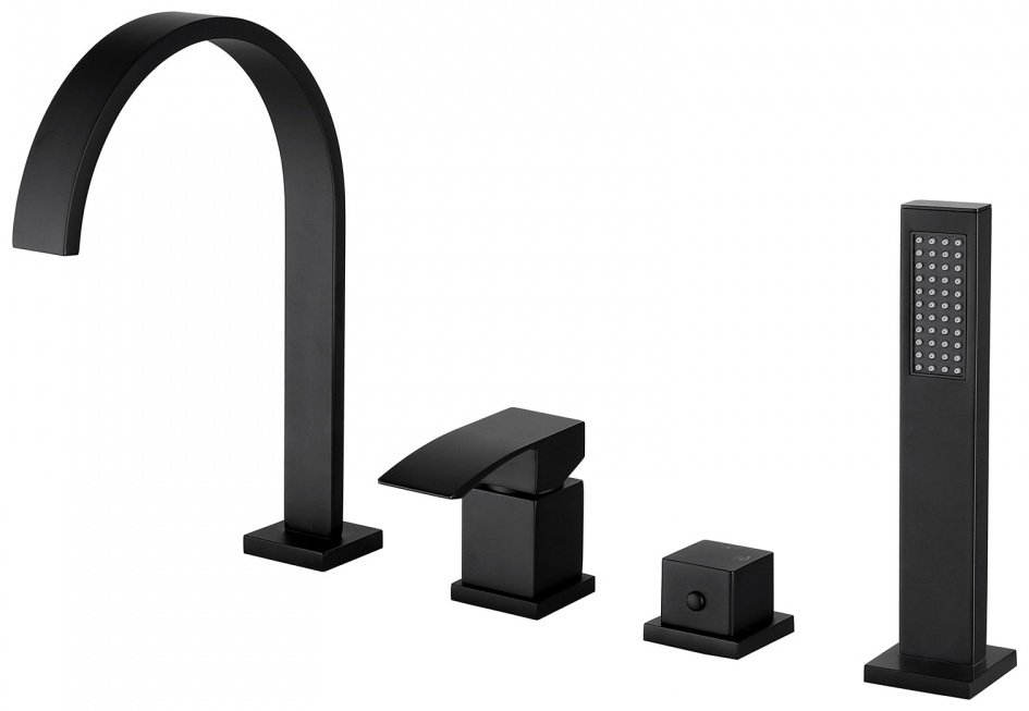 Смеситель для ванны с душем Abber Wasserfall AF8613B, однозахватный - ForteMarket Смеситель для ванны с душем Abber Wasserfall AF8613B, однозахватный купить,269610