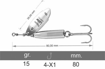 Блесна Lukris PPOLB30OR 1 шт