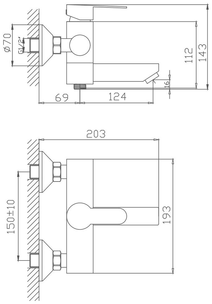 Смеситель для ванны CETUS CSP60801, латунь, цвет хром купить,NaN