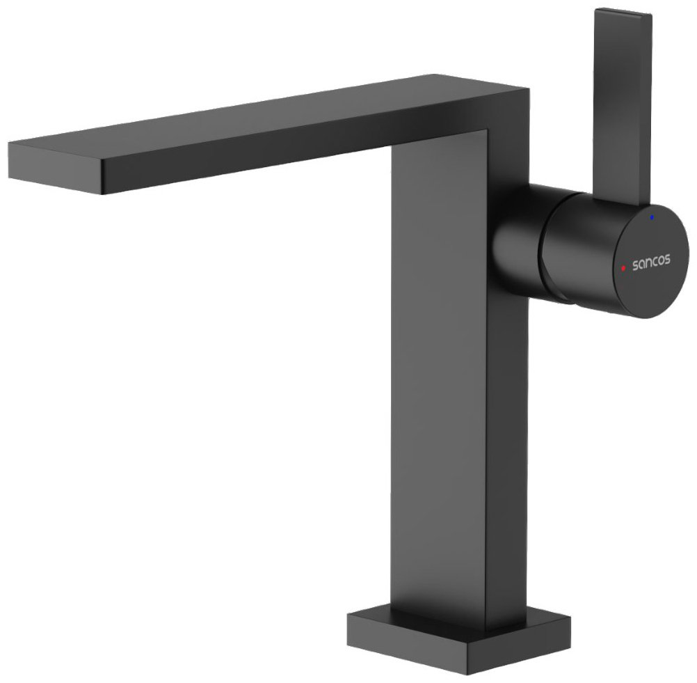 Смеситель Sancos SC9019MB, латунь, цвет черный