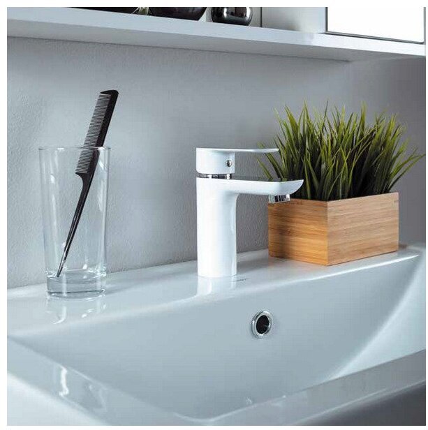 Смеситель для раковины (умывальника) Aquanet AF520-10СW, однозахватный купить,NaN