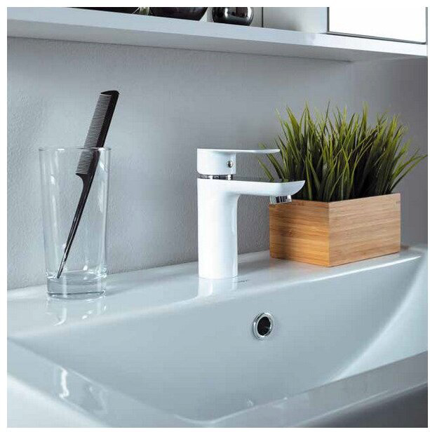 Смеситель для раковины (умывальника) Aquanet AF520-10СW, однозахватный купить,NaN