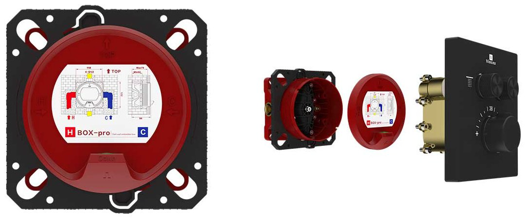 Смеситель для душа Vincea VSCV-321T-MMB, латунь, цвет черный купить,260100