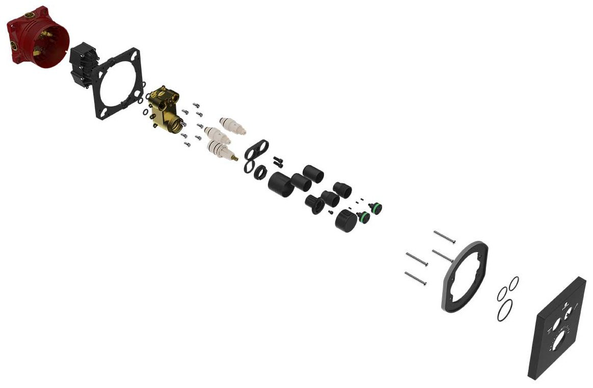 Смеситель для душа Vincea VSCV-321T-MMB, латунь, цвет черный купить,260100